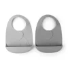 New - Peekaboo silikoninen ruokalappu 2-PACK - Elphee Grey Ruokailuhetkiin