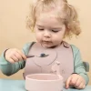Sale - Peekaboo silikoninen ruokalappu 2-PACK - Elphee Powder Ruokailuhetkiin