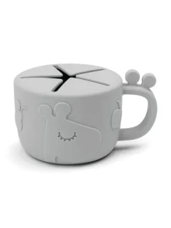 Clearance - Peekoboo Snack Cup - Raffi Grey Ruokailuhetkiin