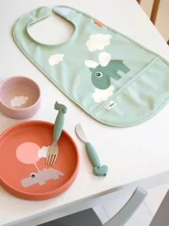 Online - Ruokalappu - Happy clouds, green Ruokailuhetkiin