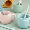 Outlet - silikoniset pillit 5-PACK - Powder Mix Ruokailuhetkiin