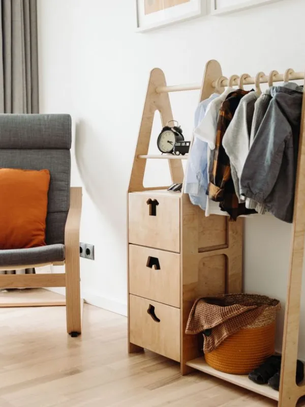 Online Duck Woodworks - lasten vaatekaappi laatikoilla Sängyt, Kehdot Ja Vaaterekit