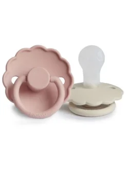 Sale FRIGG - vauvan silikoninen tutti 2-Pack, Blush/Cream Tutit Vauvalle