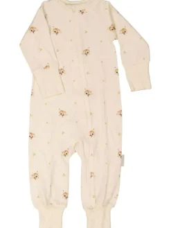 Clearance GEGGAMOJA Bamboo vauvan yöpuku Long ear beige Sisävaatteet