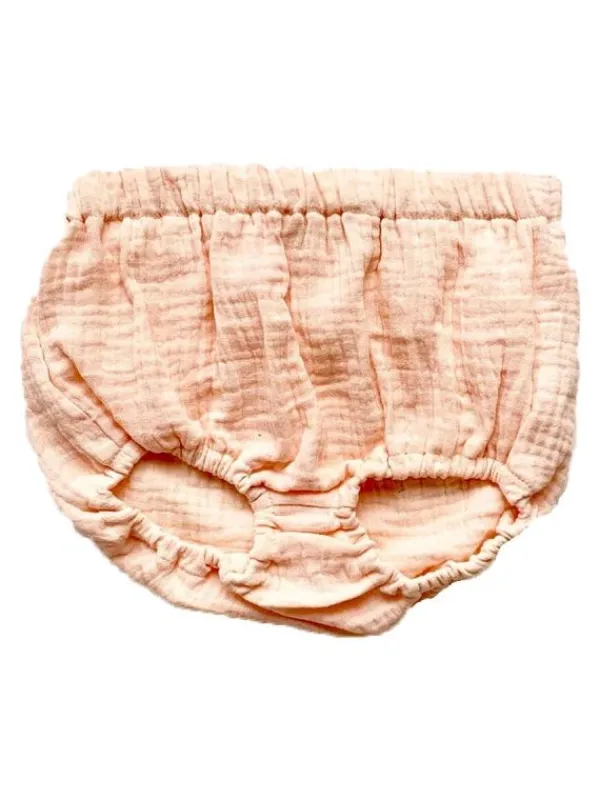 New Gipsy Parrot Bloomers – Pehmeät Harsohousut Tytövauvalle, Aprikoosi Sisävaatteet