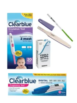 Online Haaveissa Raskaus -paketti, Clearblue MEDIUM Ovulaatiotestit|Raskaustesti Ja Ovulaatiotesti – Testipaketit