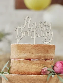 New Happy Birthday! puinen kakunkoriste Juhlan Aika