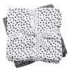 Discount Harsoliina 2-pack 70x70 - Happy dots grey - Puuvillaharsot