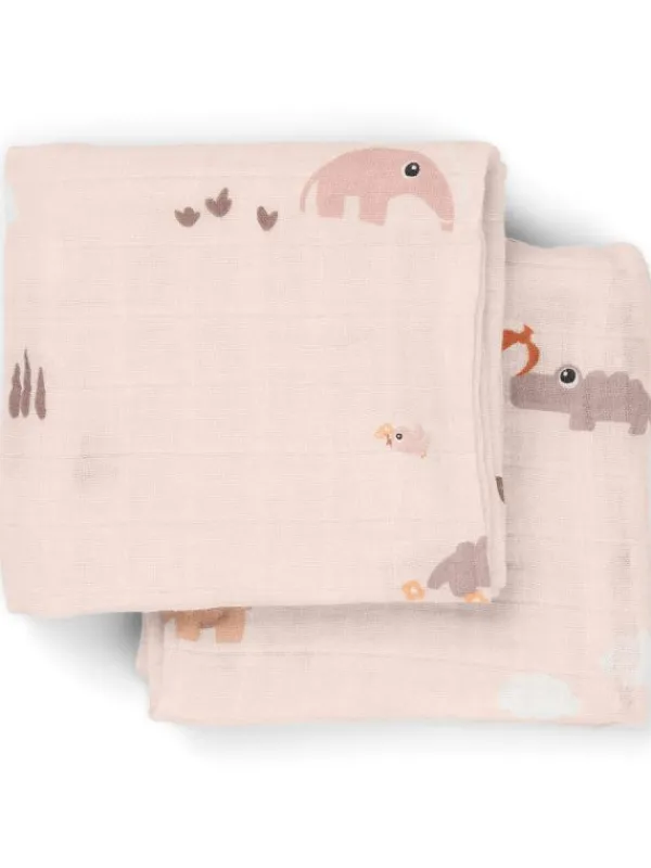 Online Harsoliina 2-pack 70x70 - Playground Powder - Puuvillaharsot