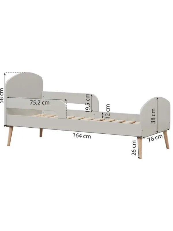 Discount Blend Juniorsänky, 70 x 160 cm - harmaa Sängyt, Kehdot Ja Vaaterekit