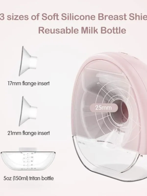 Discount Horigen rintapumppu - puettava ja langaton, rosa Rintapumput