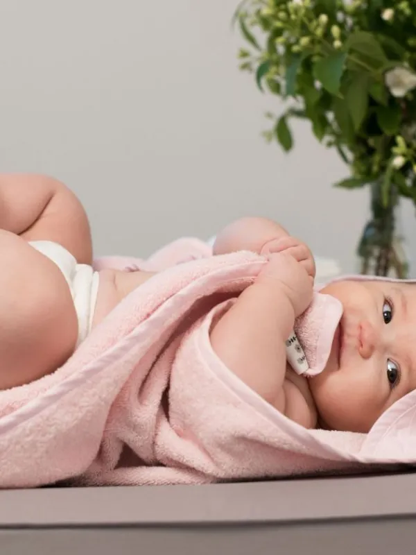 Discount Huppupyyhe lapselle, pupunkorva pinkki Kylpy