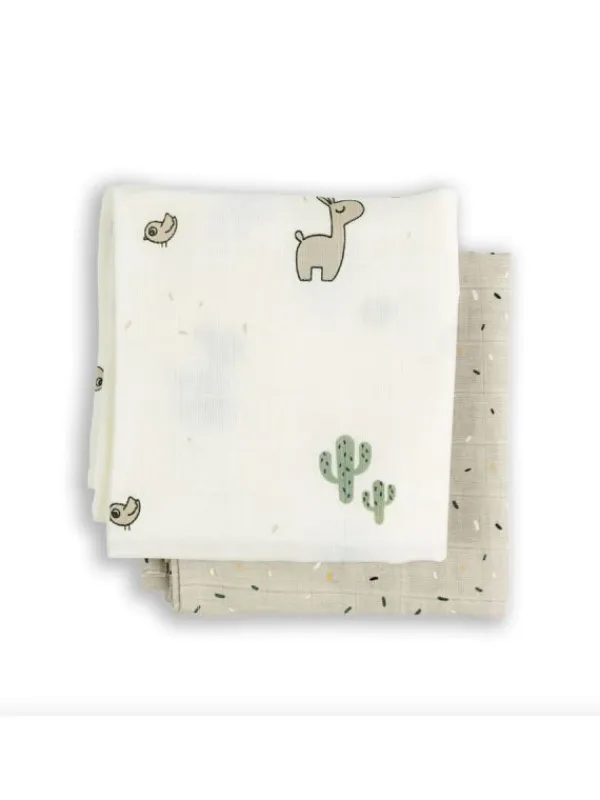 Online Iso kapaloliina 120x120 Lalee sand 2-pack - Puuvillaharsot