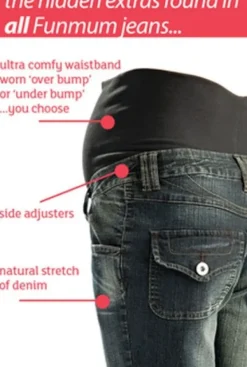 Äitiysfarkut Indigo Classic cut - FUNMUM Äitiyshousut Ja -Hameet
