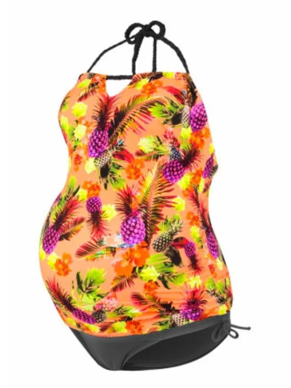 Sale Äitiysuimapuku tankini ALOHA, coral | CACHE COEUR Äitiysuimapuvut