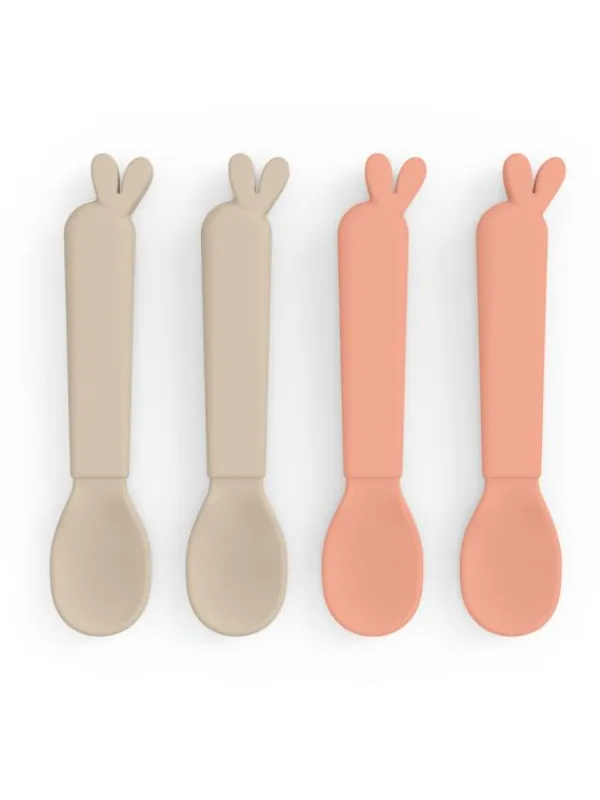 Clearance Kiddish lusikat 4-pack Lalee, Sand / Coral Ruokailuhetkiin