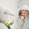 Lasten kylpytakki 1-2v, pupunkorva hopea Kylpy|Kylpyhuone