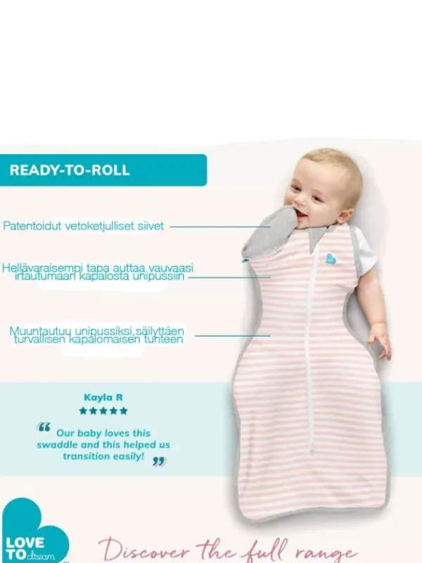 Clearance Love to Dream - Swaddle Up 50/50 kapalo - kesäversio harmaa Kapalot Ja Unipussit