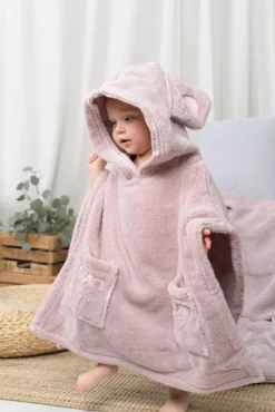 Online Luin Living Ponchopyyhe, 4 eri kokoa, Dusty Rose Kylpy|Äidin Hemmottelu