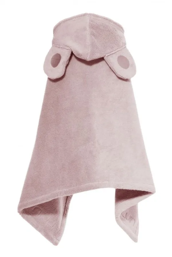 Clearance Luin Living Vauvapyyhe nallenkorvilla 0-5v, Dusty Rose Kylpy