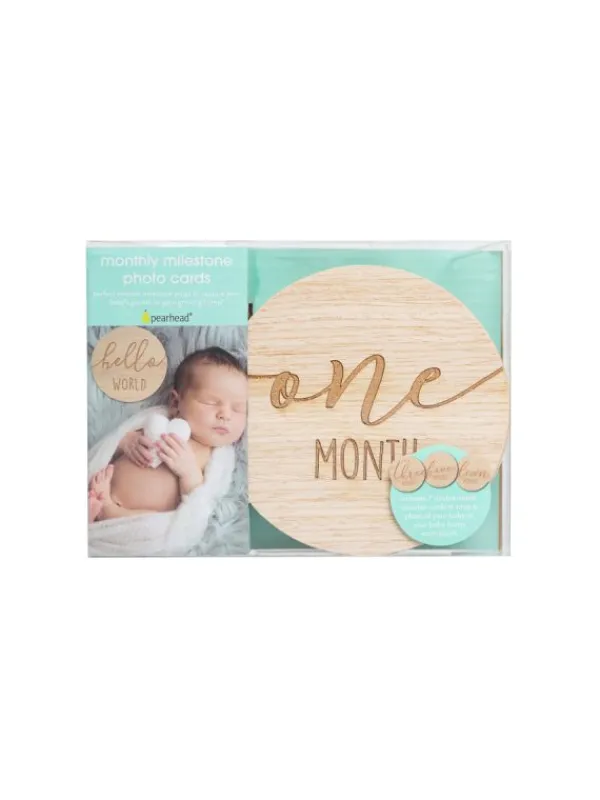 Sale Milestone puiset kortit vauvalle - Baby Shower -Lahjat|Vauvakirjat Ja Kortit