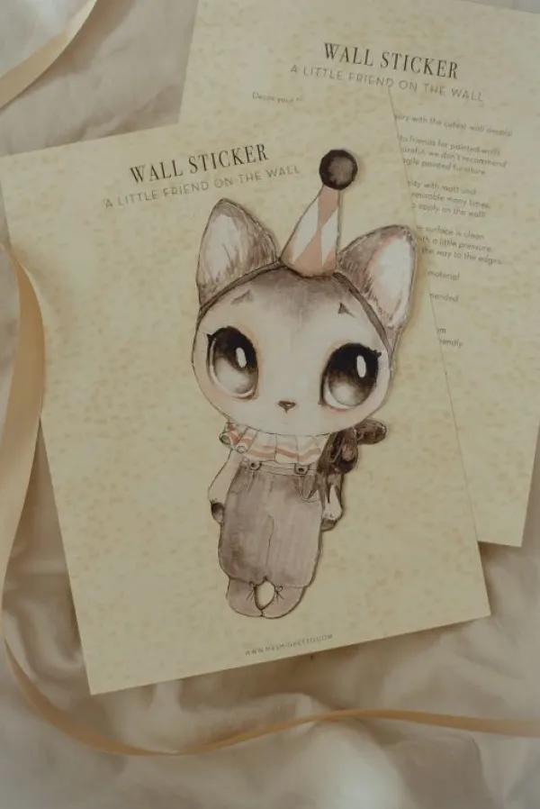 Clearance DEAR MEOW - Seinätarra Julisteet Ja Printit