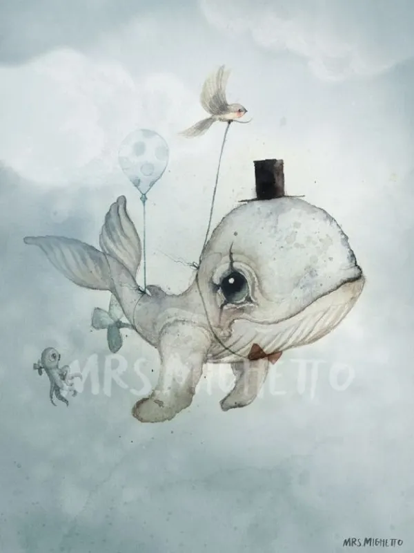 Sale DEAR WHALIE 50x70 Julisteet Ja Printit