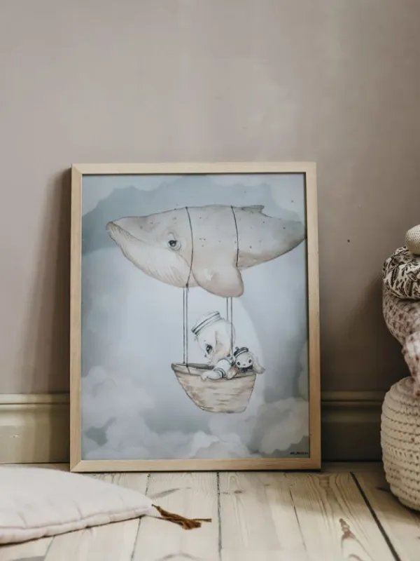Online FLYING WHALE 40x50 Julisteet Ja Printit