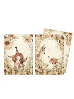 Sale - kortti 2-pack - The Floral Glade Lahjapaketointi & Kortit|Vauvakirjat Ja Kortit