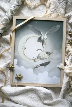 Hot - To The Moon juliste 30x40 Julisteet Ja Printit