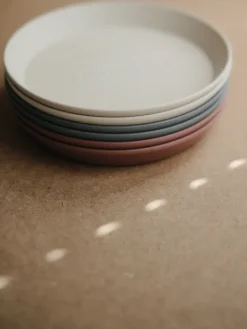 Clearance pyöreä lautanen 2-pack, vanilla Ruokailuhetkiin