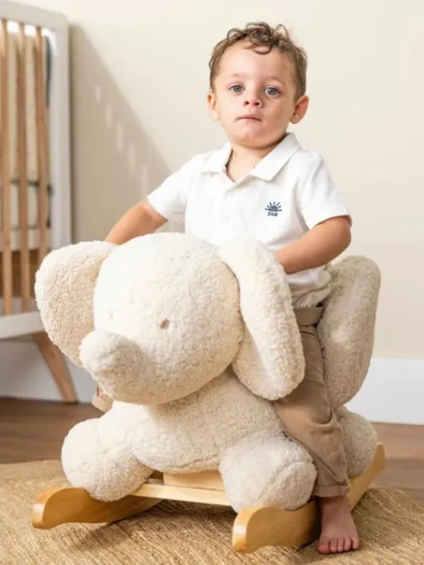 Discount Nattou Rocker keinueläin - norsu teddy ecru Sisustustavarat
