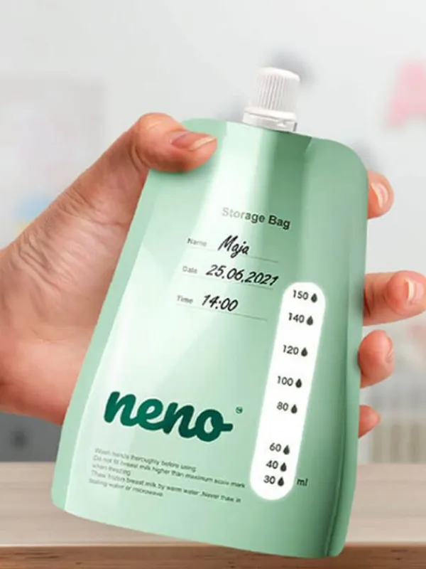 Discount Neno - rintamaidon säilytyspussit 20kpl ja adapteri Imetystarvikkeet|Rintapumput