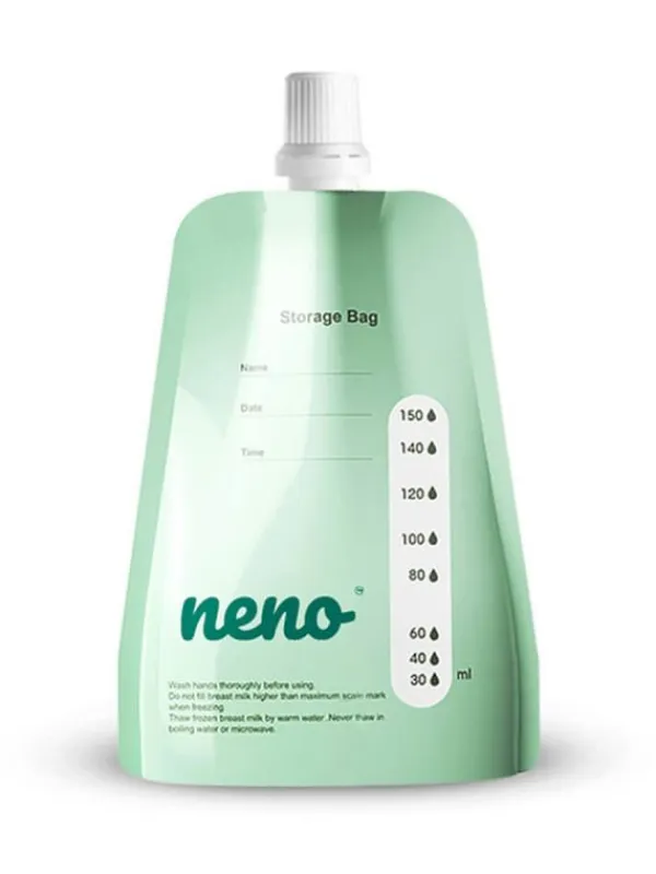 Discount Neno - rintamaidon säilytyspussit 20kpl ja adapteri Imetystarvikkeet|Rintapumput