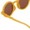 Hot Lasten Aurinkolasit Kids 3-5v, Round Citrus Yellow Lasten Aurinkolasit