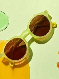 Clearance Lasten Aurinkolasit Kids 3-5v, Oval Lime Lasten Aurinkolasit