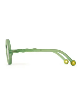 Outlet Lasten Aurinkolasit Kids 3-5v, Round Olive Green Lasten Aurinkolasit