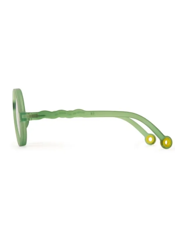 Outlet Lasten Aurinkolasit Kids 3-5v, Round Olive Green Lasten Aurinkolasit
