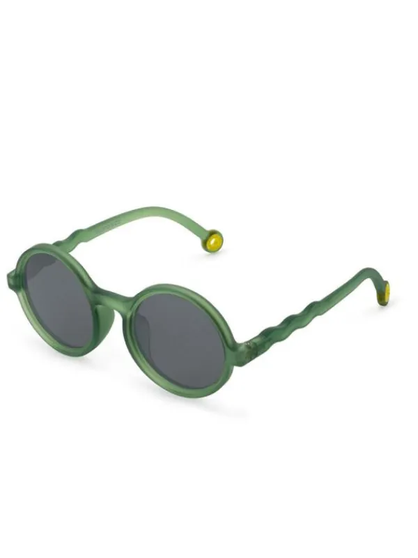 Outlet Lasten Aurinkolasit Kids 3-5v, Round Olive Green Lasten Aurinkolasit