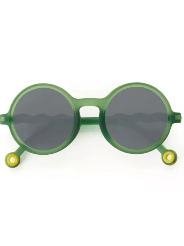 Outlet Lasten Aurinkolasit Kids 3-5v, Round Olive Green Lasten Aurinkolasit