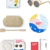 Clearance Lasten Aurinkolasit Kids 3-5v, Round Sand Beige Lasten Aurinkolasit