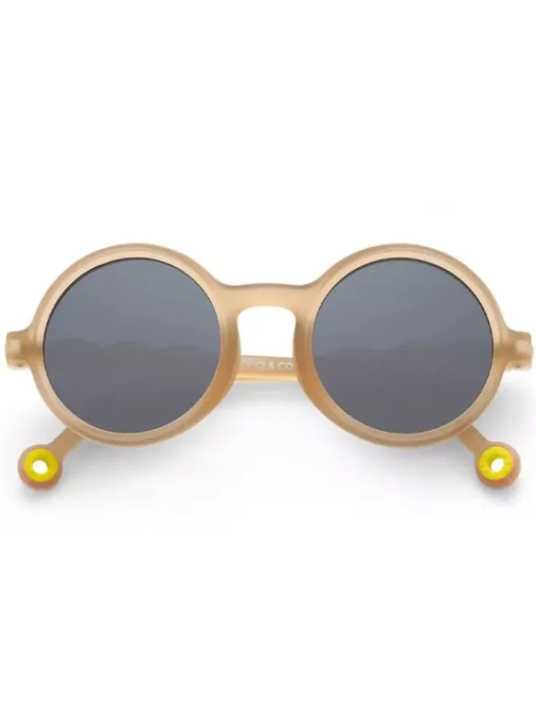 Clearance Lasten Aurinkolasit Kids 3-5v, Round Sand Beige Lasten Aurinkolasit