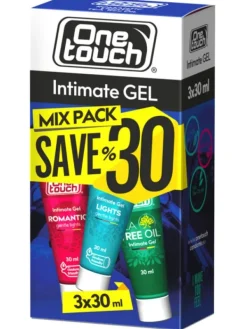 New One Touch MIX PACK liukuvoidesetti 3x30ml Siittiöystävälliset Liukuvoiteet