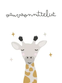 Discount Onnittelukortti kirahvi - vauvaonnittelut Lahjapaketointi & Kortit