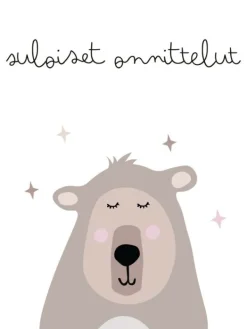Onnittelukortti nalle - suloiset onnittelut Lahjapaketointi & Kortit