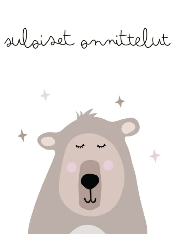 Onnittelukortti nalle - suloiset onnittelut Lahjapaketointi & Kortit