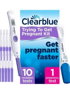 Ovulaatiotestit Clearblue Trying for a baby kit 10+1 kpl Ovulaatiotestit|Raskaustesti Ja Ovulaatiotesti – Testipaketit