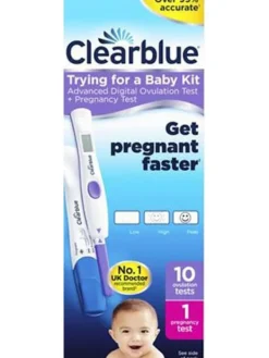 Ovulaatiotestit Clearblue Trying for a baby kit 10+1 kpl Ovulaatiotestit|Raskaustesti Ja Ovulaatiotesti – Testipaketit