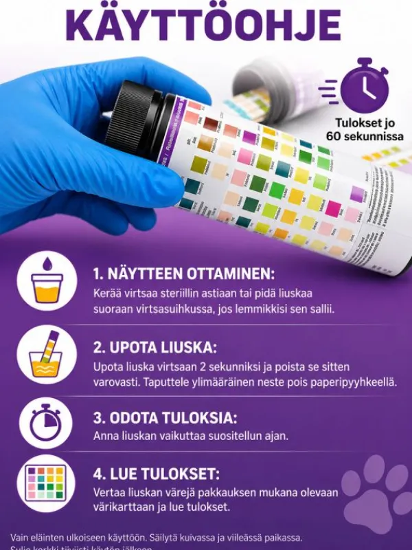 Clearance 10 parametrin virtsatesti eläimille 5 kpl Lemmikkiperhe