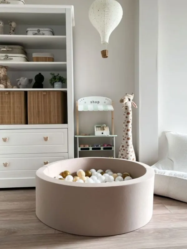 Sale Pehmeä pallomeri + pallot (valitse värit), beige Lasten Pallomeret